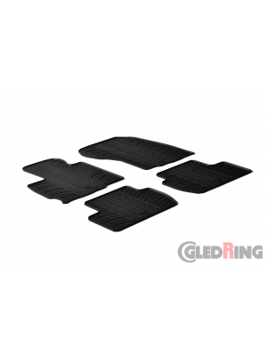 Original Gledring Passform Fußmatten Gummimatten 4 Tlg. Loch Fix. - Mitsubishi Outlander 2010->